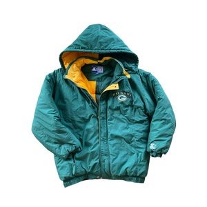 Green Bay Packers Vintage Retro Winter Jacket